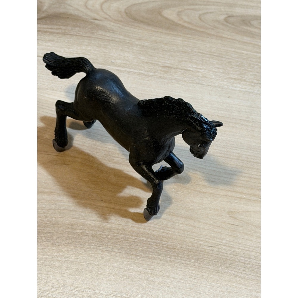 Schleich Rearing Black Morgan Stallion 1997 Horse‎ Retired 13235 Vintage